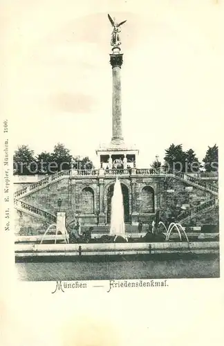 AK / Ansichtskarte Muenchen Friedensdenkmal Kat. Muenchen