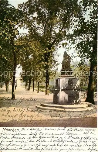 AK / Ansichtskarte Muenchen Kgl Hofgarten Kat. Muenchen