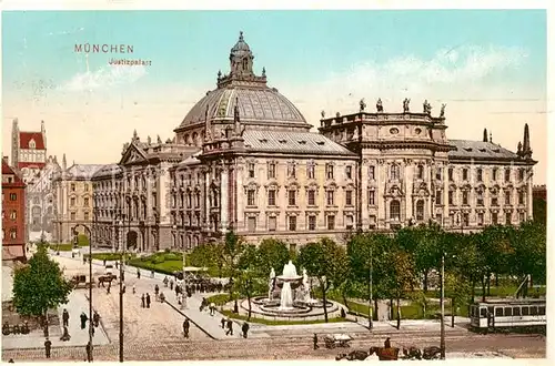 AK / Ansichtskarte Muenchen Justizpalast Kat. Muenchen