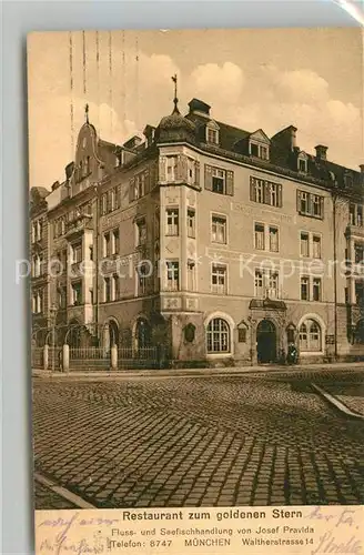 AK / Ansichtskarte Muenchen Restaurant Goldenen Stern Waltherstrasse Kat. Muenchen