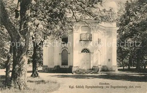 AK / Ansichtskarte Nymphenburg Schloss Pagodenburg Kat. Muenchen