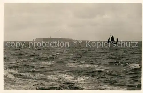 AK / Ansichtskarte Helgoland Meeresblick Segelboot Kat. Helgoland