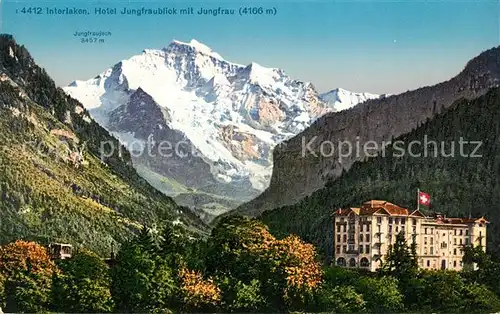 AK / Ansichtskarte Interlaken BE Hotel Jungfraublick Jungfrau Kat. Interlaken