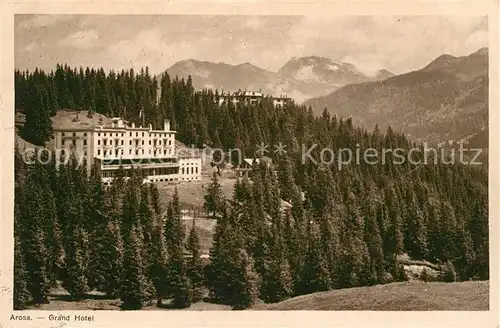 AK / Ansichtskarte Arosa GR Grand Hotel Kat. Arosa