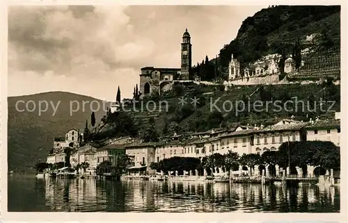 AK / Ansichtskarte Morcote Lago di Lugano Panorama Kirche