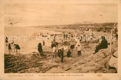 AK / Ansichtskarte Buesum Nordseebad Kinderspielplatz Herrenstrand Kat. Buesum