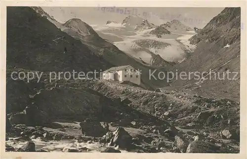 AK / Ansichtskarte Jamtalhuette Huette Gletscher Jamspitzen Kat. Galtuer