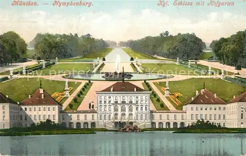 AK / Ansichtskarte Nymphenburg Schloss Hofgarten  Kat. Muenchen