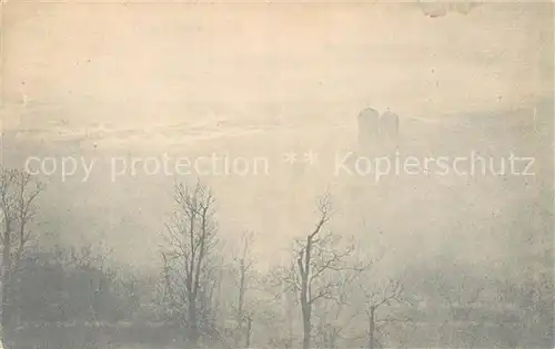 AK / Ansichtskarte Muenchen Frauentuerme im Nebel Kat. Muenchen