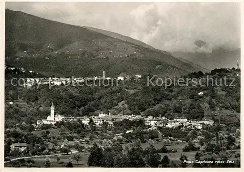 AK / Ansichtskarte Sala Capriasca Panorama Kirche Kat. Sala Capriasca