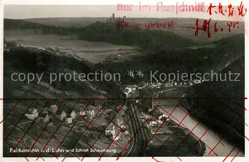 AK / Ansichtskarte Balduinstein Schloss Schaumburg  Kat. Balduinstein