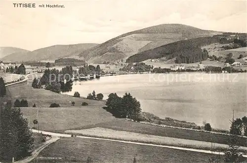 AK / Ansichtskarte Titisee Hochfirst Panorama Kat. Titisee Neustadt