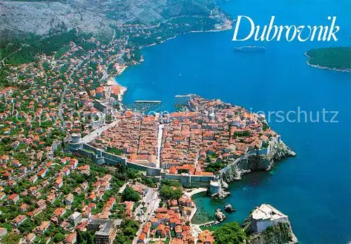 AK / Ansichtskarte Dubrovnik Ragusa Altstadt Festung Fliegeraufnahme Kat. Dubrovnik