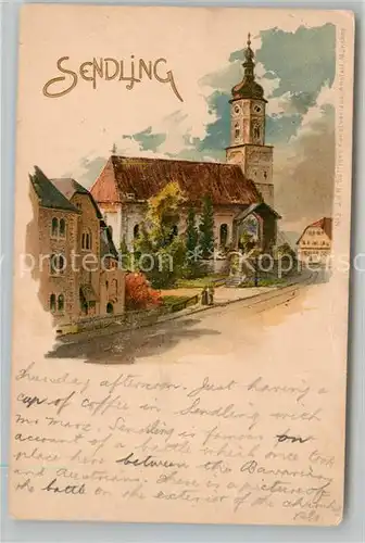 AK / Ansichtskarte Sendling Muenchen Kirche