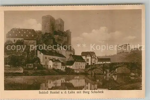 AK / Ansichtskarte Runkel Lahn Schloss Burg Schadeck Kat. Runkel