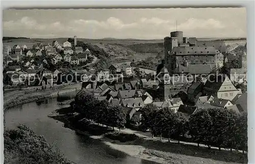 AK / Ansichtskarte Runkel Lahn Panorama Burg Kat. Runkel