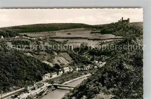 AK / Ansichtskarte Balduinstein Schloss Schaumburg Fliegeraufnahme Kat. Balduinstein