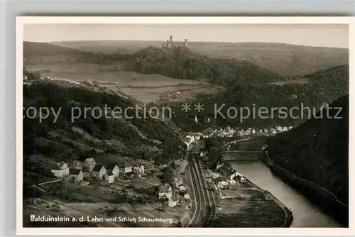 AK / Ansichtskarte Balduinstein Panorama Schloss Schaumburg Kat. Balduinstein