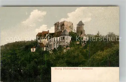 AK / Ansichtskarte Nassau Bad Burg Hohlenfels Kat. Nassau Lahn