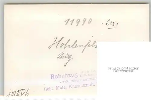 AK / Ansichtskarte Nassau Bad Burg Hohlenfels Kat. Nassau Lahn