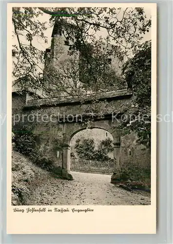 AK / Ansichtskarte Nassau Bad Burg Hohlenfels Eingangstor Kat. Nassau Lahn