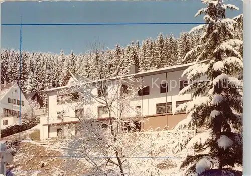 AK / Ansichtskarte Neustadt Schwarzwald Pension Hubertus Winter