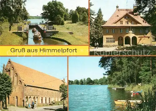 AK / Ansichtskarte Himmelpfort Schleuse FDGB Erholungsheim Brauhaus am Schleusengraben Haussee Kat. Fuerstenberg