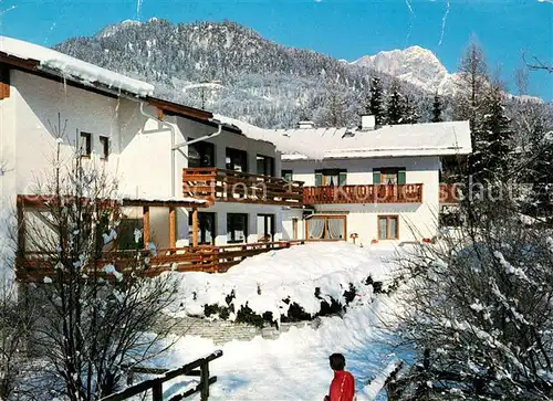 AK / Ansichtskarte Berchtesgaden Gaestehaus Weiherbach Winterpanorama Alpen Kat. Berchtesgaden