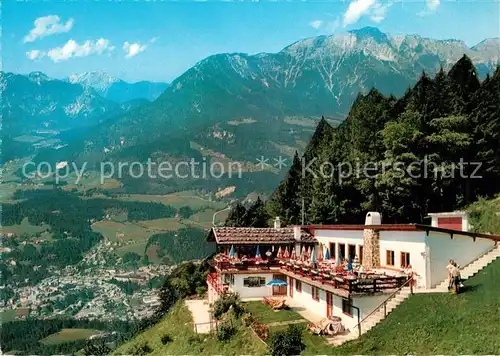 AK / Ansichtskarte Berchtesgaden Alpengasthaus und Cafe Grafelhoehe Landschaftspanorama Alpen Kat. Berchtesgaden