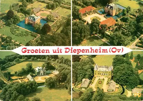 AK / Ansichtskarte Diepenheim Schloss Hotel Cafe Restaurant Roelofsen Fliegeraufnahme Kat. Diepenheim