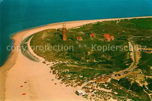 AK / Ansichtskarte Texel Vuurtoren bij De Cocksdorpf Leuchtturm Strand Fliegeraufnahme Kat. Niederlande