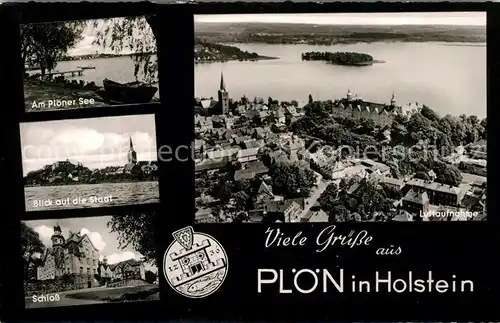 AK / Ansichtskarte Ploen See Fliegeraufnahme Schloss  Kat. Ploen