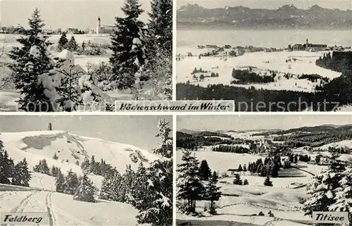 AK / Ansichtskarte Hoechenschwand Feldberg Titisee Winterlandschaften Kat. Hoechenschwand