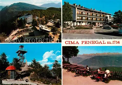 AK / Ansichtskarte Cima Penegal Berghotel Aussichtsturm Mendelkamm Alpenpanorama