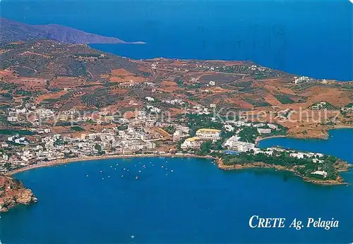 AK / Ansichtskarte Agia Pelagia Fliegeraufnahme Kat. Insel Kreta