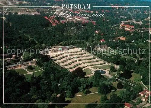 AK / Ansichtskarte Potsdam Schloss Sanssouci Fliegeraufnahme Kat. Potsdam