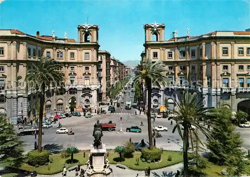 AK / Ansichtskarte Palermo Sicilia Piazza Giulio Cesare Via Roma Monumento Denkmal Kat. Palermo
