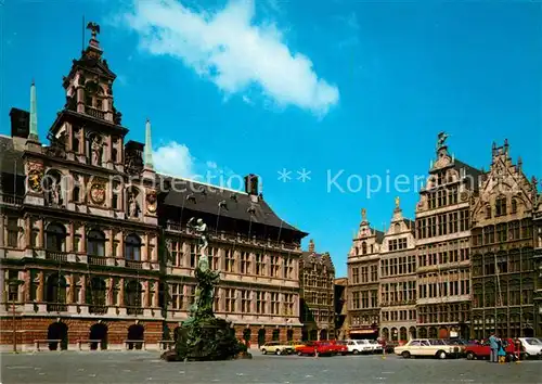 AK / Ansichtskarte Antwerpen Anvers Grote Markt Stadhuis Brabo Marktplatz Rathaus Kat. 