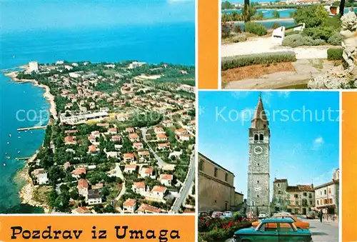 AK / Ansichtskarte Umag Umago Istrien Fliegeraufnahme Turm Kat. Kroatien