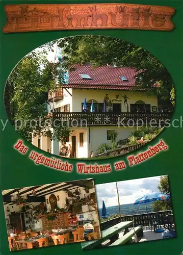 AK / Ansichtskarte Kleinwallstadt Wirtshaus am Plattenberg Almhuette Kat. Kleinwallstadt