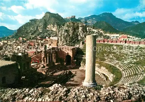 AK / Ansichtskarte Taormina Sizilien Teatro Greco Panorama Kat. 