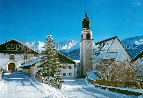 AK / Ansichtskarte Fiss Tirol Kirche Winter Kat. Fiss