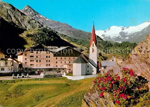 AK / Ansichtskarte Obergurgl Soelden Tirol Hotel Gurgl Kirche Kat. Soelden oetztal