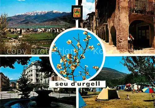 AK / Ansichtskarte Seo de Urgel Zeltplatz En Valira Calle tipica Santa Maria Kat. Urgell Cataluna