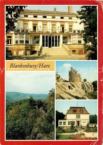 AK / Ansichtskarte Blankenburg Harz Teufelsbad Burgruine Regenstein Teufelsmauer Haus Waldmuehle Kat. Blankenburg