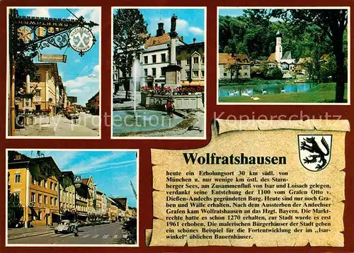 AK / Ansichtskarte Wolfratshausen Stadtansichten Kat. Wolfratshausen