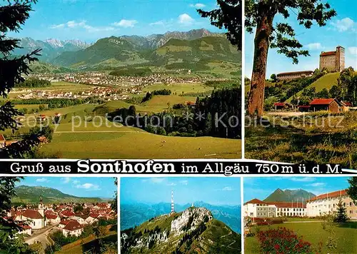 AK / Ansichtskarte Sonthofen Oberallgaeu Panoramen  Kat. Sonthofen