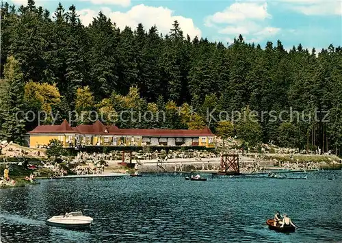 AK / Ansichtskarte Hahnenklee Bockswiese Harz Waldschwimmbad Kuttelbacher Teich Kat. Goslar