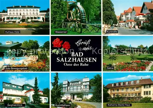 Bad Salzhausen Kurhaus Hotel Kurstrasse Saline Bergfried Klinik Kurmittelhaus Kat. Nidda