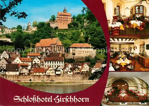Hirschhorn Neckar Schlosshotel auf der Burg Kat. Hirschhorn (Neckar)